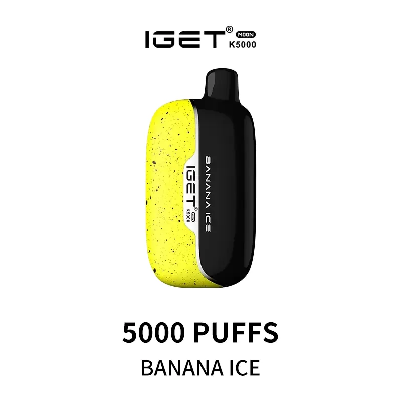 IGET Moon K5000 Puffs – Banana Ice - Ozvapeone (8F05E6)