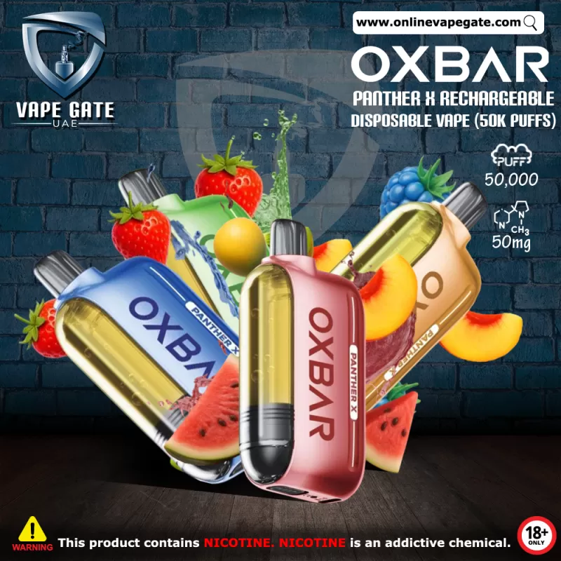 Oxbar Panther X Rechargeable Disposable Vape (50K Puffs)