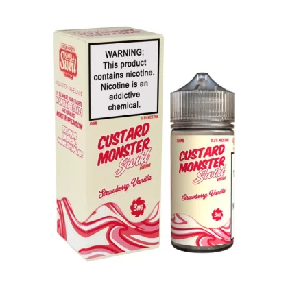 Custard Monster Swirl Edition - Strawberry Vanilla - 100ML E-Liquid