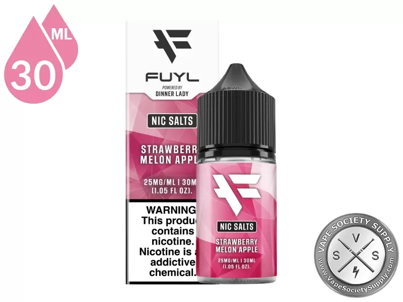 Strawberry Melon Apple FUYL By Dinner Lady Salt 30ml - Image 3