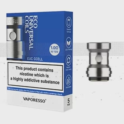 Vaporesso EUC Coils - Resistance#Ceramic 1.0ohm>0.6ohm MeshSingle>Pack