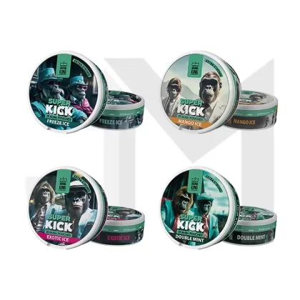 25mg Aroma King Super Kick NoNic Pouches – 25 Pouches