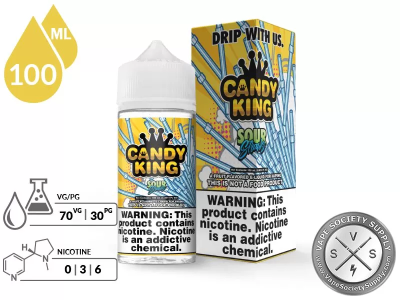Sour Straws Candy King 100ml - Vape Product, Vape Product - Image 2