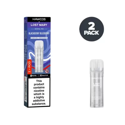 Blackberry Blueberry Hawcos X Lost Mary Crystal Pro Prefilled Pods - Ecigdepot