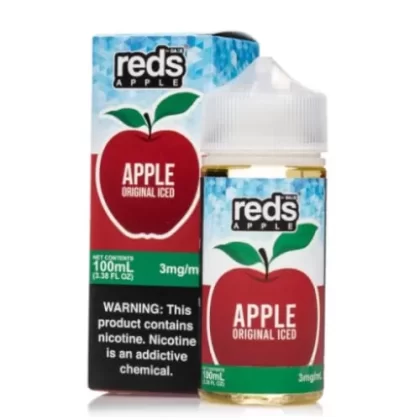 7 Daze Reds Apple Original Iced 100ml Vape Juice - Eightvape