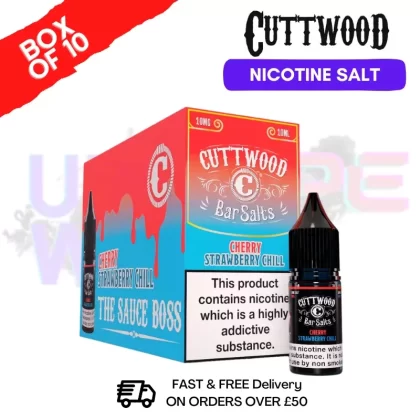 Cherry Strawberry Chill Cuttwood Bar Salt BOX OF 10