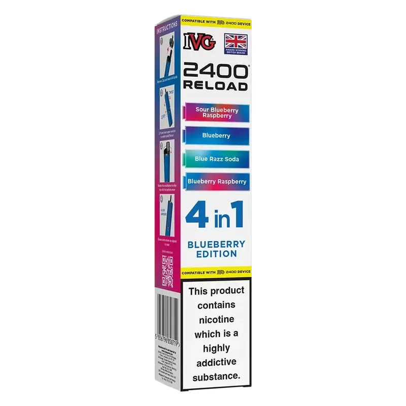 IVG 2400 Reload 4in1 Blueberry Edition Prefilled Pods