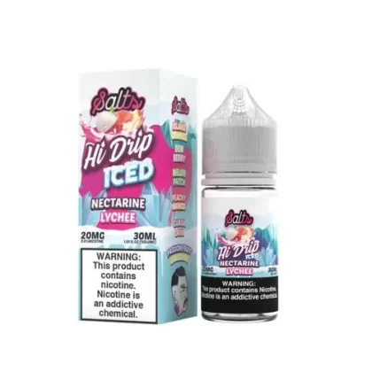 Hi Drip Salts Iced Nectarine Lychee 30ml E-Juice - Eliquidsupply