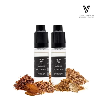 Vapoursson e-Liquid – Tobacco 0mg 10ml Bottle x 2 Pack | Cigee