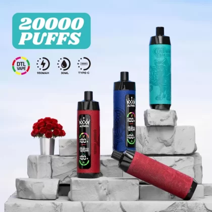 VAPME ALFAKE CROWN BAR 20000 – 20K Puffs DTL 850mAh Disposable Vape - 20000 puffs; Vape Product, Vape Product; Berry Ice, Blueberry gum