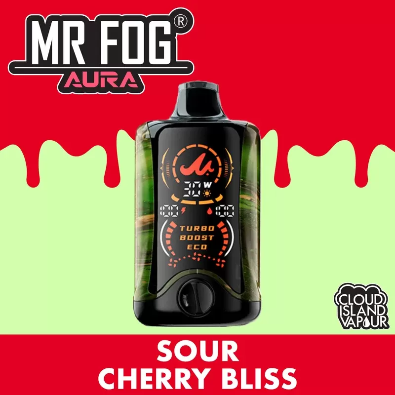 MR FOG AURA 60K Disposable Vape – Sour Cherry Bliss