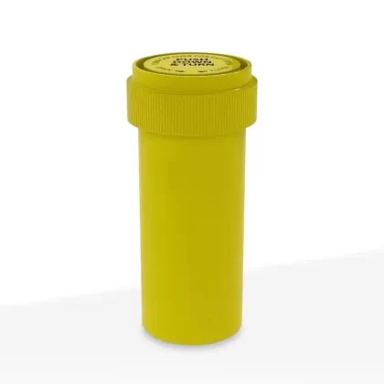 Child Resistant | Opaque Yellow Reversible Cap Vials | 16 Dram – 3 Grams – 230 Count