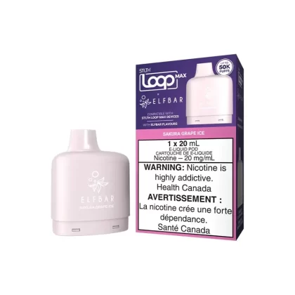 STLTH LOOP MAX X ELFBAR POD PACK – SAKURA GRAPE ICE - Eliquidsupply
