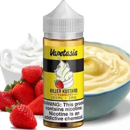 Killer Kustard Strawberry By Vapetasia 100ml 3mg