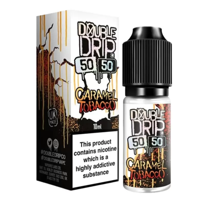 Caramel Tobacco E-Liquid 50/50 Series by Double Drip (10ml) - 18mg