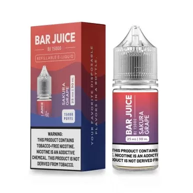Sakura Grape by Bar Juice BJ15000 Salts 30mL - Nicotine Level#25mg>50mg