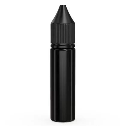 CHUBBY GORILLA | Child Resistant Unicorn V3 PET Dropper Bottles Black | 20mL – w/ Black Lid – 1000 Count