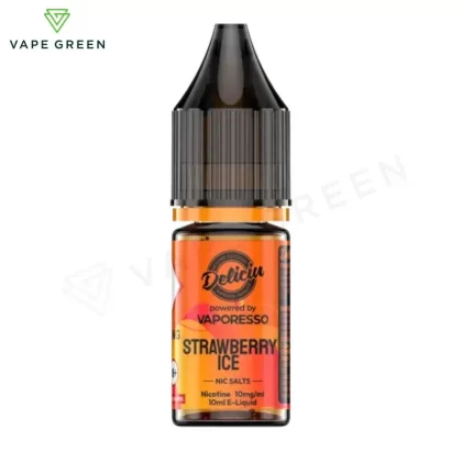 Strawberry Ice Nic Salt E-Liquid by Deliciu V2