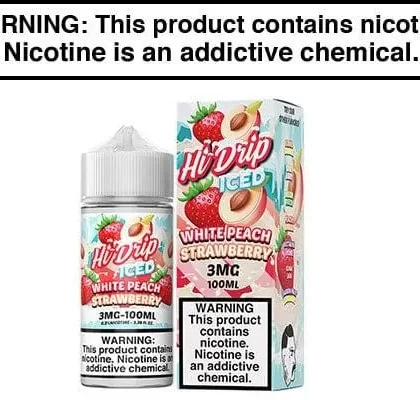 WHITE PEACH STRAWBERRY ICED BY HI-DRIP 100ML - Vapejuice
