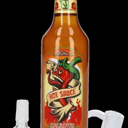 Daily High Club Hot Sauce Bottle Bong