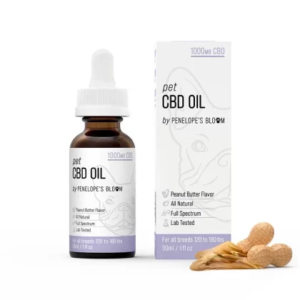 Penelope’s Bloom Peanut Butter Flavor CBD Oil For Dogs 250MG-1000MG