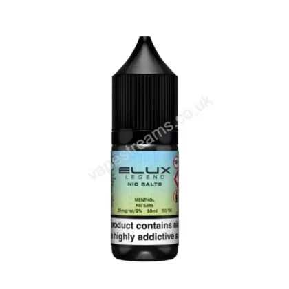 Elux Legend Menthol Nic Salt E-Liquid - Vapestreams Co