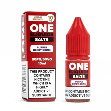 One E Liquids Purple Berry Drink Nic Salt E Liquid (10ml)