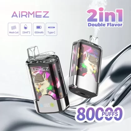 Airmez Fox 80K 2-in-1 Dual-Flavor Disposable Vape - Vapeq10