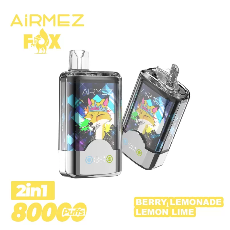 Airmez Fox 80K 2-in-1 Dual-Flavor Disposable Vape - Vapeq10 - Image 2