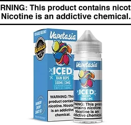 ICED RAIN BOPS BY VAPETASIA KILLER SWEETS 100ML - Vapejuice