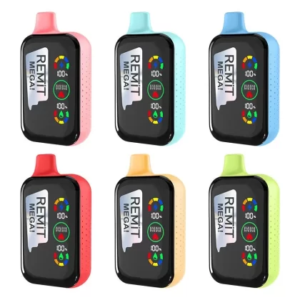 Remit Mega 18000 Puffs Rechargeable Disposable Kit 18ml - Rainbow Candy / 50mg / 1pc / CN-SZ Warehouse