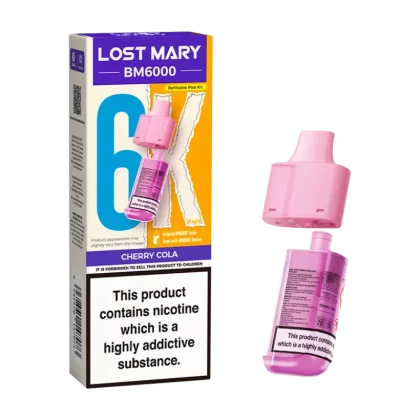 Cherry Cola Lost Mary BM6000 Refill Pack - 20mg - Vape Product (E0B788)