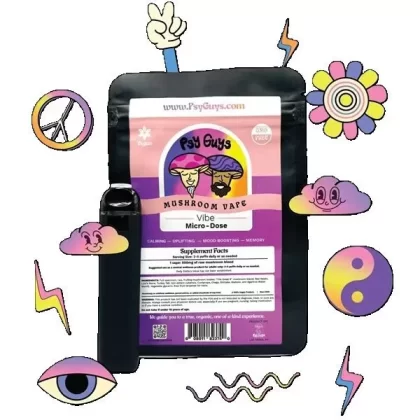 Psy Guys Microdose Mushroom Vape Vibe 500mg | Pure CBD Now - flavors#Blackberry>Passionfruit>Strawberry>Unflavored (+10% Potency) (578FBF)