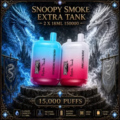 Snoopy Smoke Extra Tank 2 x 18ml 15000 - Triple Berry Ice - Vapeciga