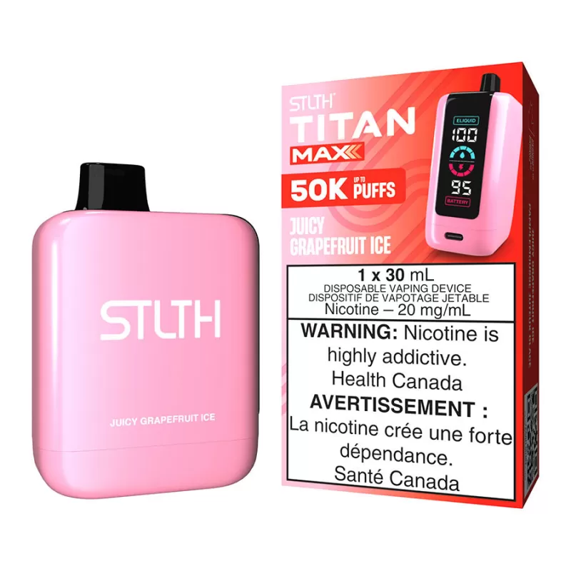 STLTH Titan Max Disposable Vape Device - Juicy Grapefruit Ice - 20mg/ml