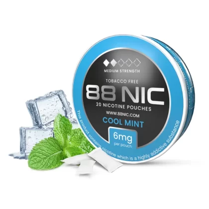 88 Nic Cool Mint Nicotine Pouches - Super High / 18mg