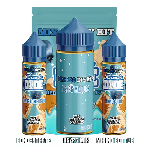 French Dude Mix 180 DIY Kit by Vape Breakfast Classics 180ml (3x60ml) - Ejuicestore - Image 2