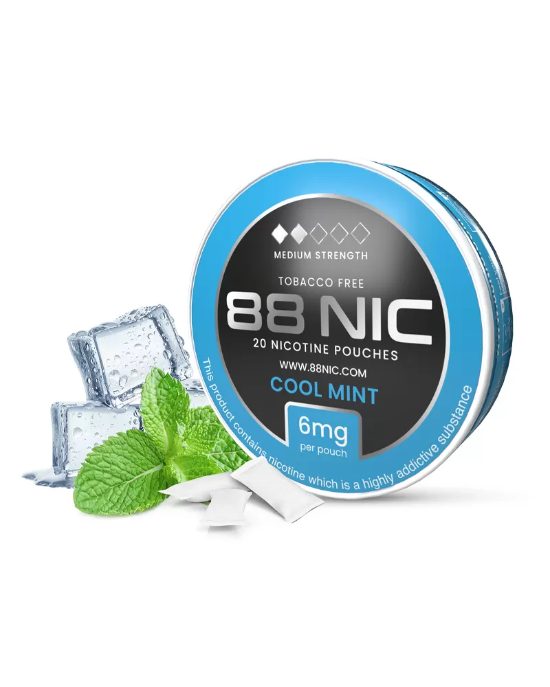 88 Nic Cool Mint Nicotine Pouches - Super High / 18mg - Image 2