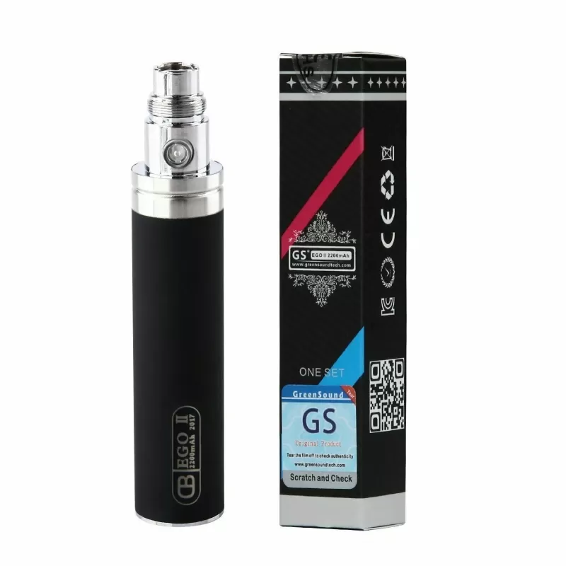 GS Ego II 2200mAh Battery – High Capacity Vape Battery - Black, Pink