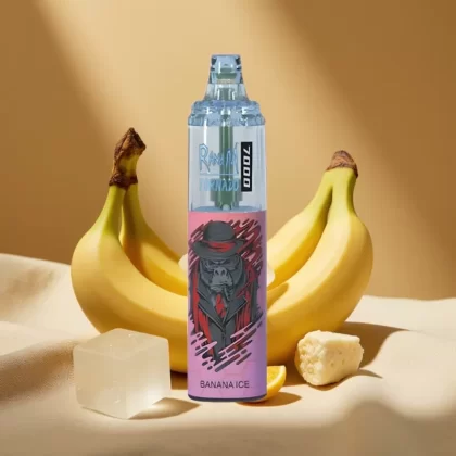 RandM Fumot Tornado 7000 Puffs Mesh Coil Banana Ice Disposable Vape