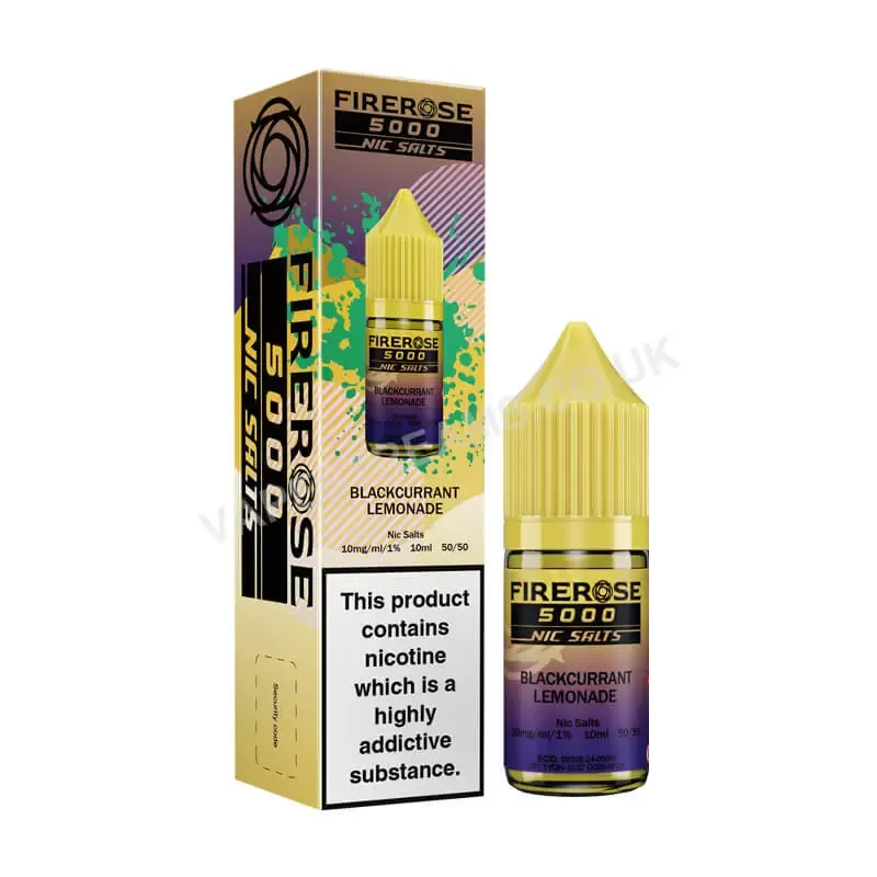 Elux Firerose Blackcurrant Lemonade Nic Salt E-Liquid - Vapestreams Co
