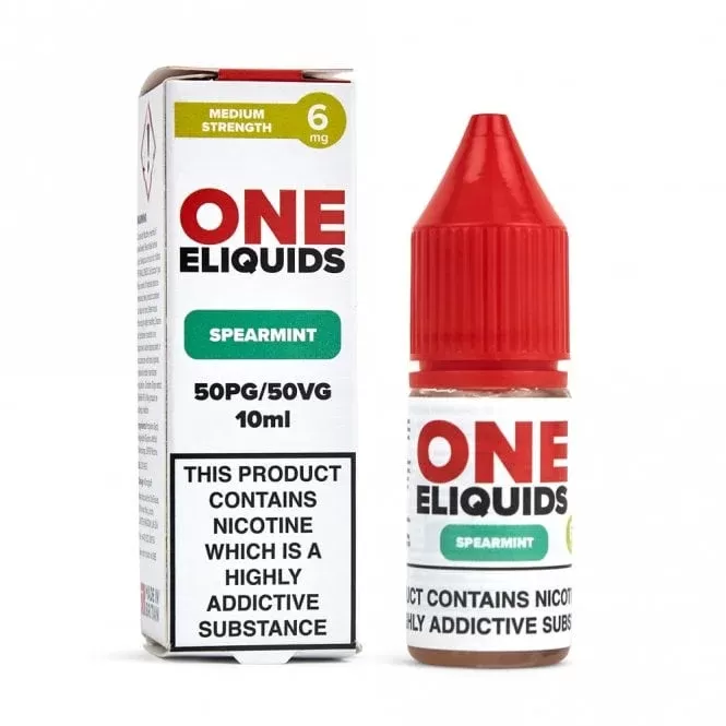One E Liquids Spearmint E Liquid – 50/50 Series (10ml)