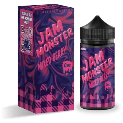 Jam Monster Premium E-Liquid 100ml - Black Cherry / 3mg