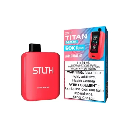 STLTH Titan Max Disposable Vape – 50k Puffs – Apple Kiwi Ice