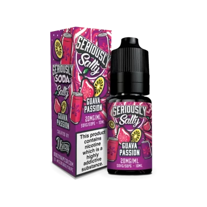 Guava Passion Nic Salt by Seriously Soda Salts 10ml - Vape Product, 20mg (Discontinued)