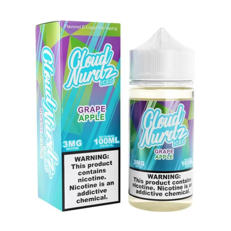Cloud Nurdz Iced Grape Apple eJuice - 100mL 6mg