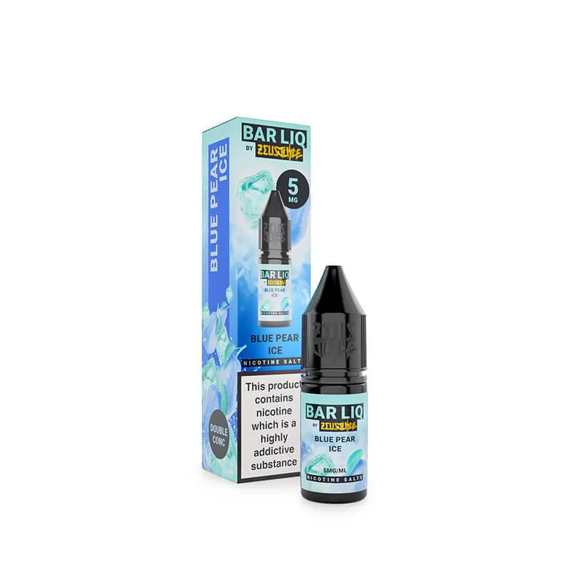 Zeus Juice Bar Liq Blue Pear Ice Nic Salt E-Liquid 10ml - 10mg