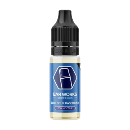 Blue Sour Raspberry Nic Salt by Bar Works - 10ml - 10mg - Vape Product (701639)