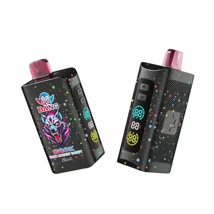 QQ Bang 280K Puffs Disposable Vape with Adjustable Power - Random Flavors(Minimum 2 Pieces), Dragon Fruit Ice; 5-nicotine, 2-nicotine (EB8A46)
