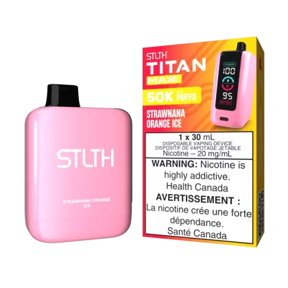 STLTH TITAN MAX - Strawnana Orange Ice - 20 mg/mL (wholeseller) - Excise ON, 20 mg/mL - ON (3CA62B)